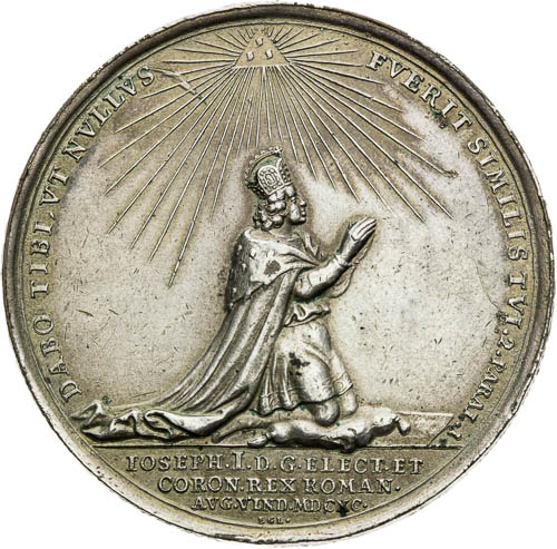 Stříbrná medaile 1690 - revers