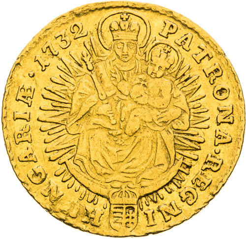 Dukát 1732 - reverz