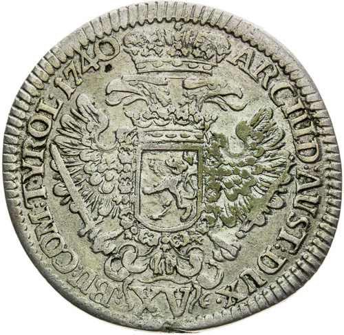 XV Grajciar 1740 - reverz