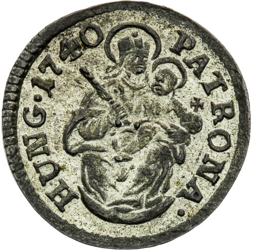 Denár 1740 - reverz