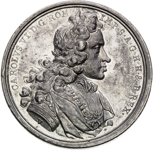 Stříbrná medaile 1711 - avers
