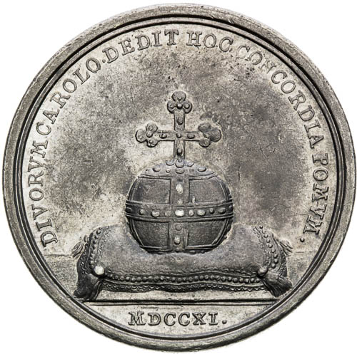 Stříbrná medaile 1711 - revers