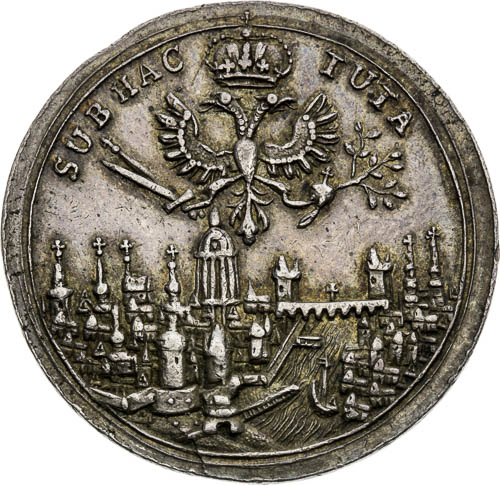 Stříbrná medaile 1711 - avers