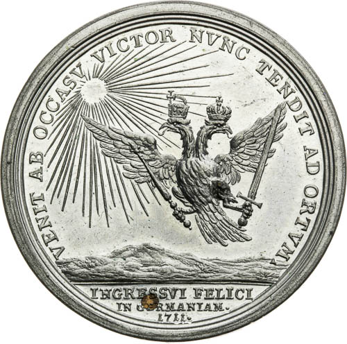 Medaile 1711 - revers