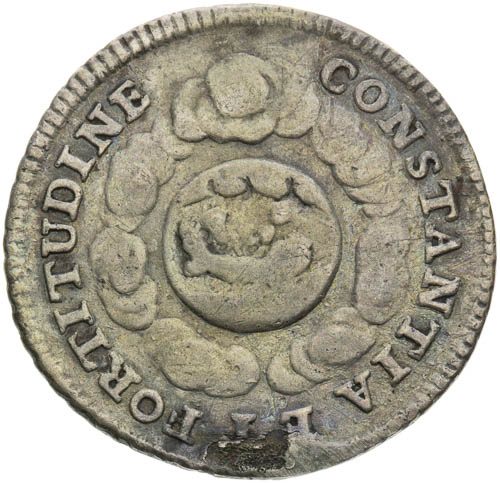Stříbrný žeton 1723 - revers
