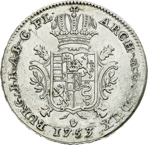Dukaton 1753 - revers