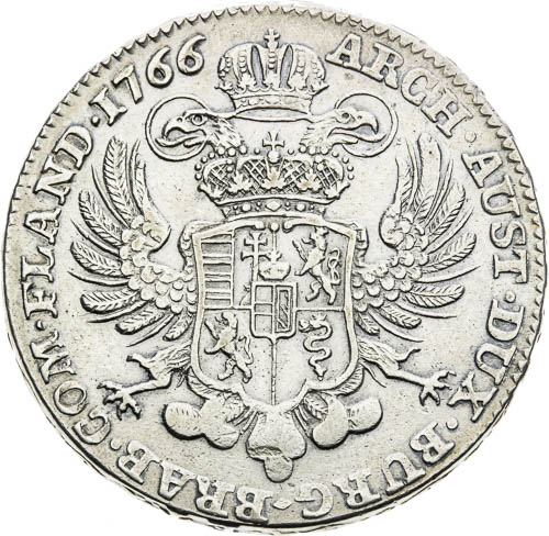 Křížový tolar 1766 - revers