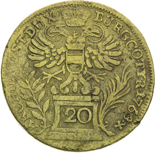 20 Grajciar 1763 - reverz