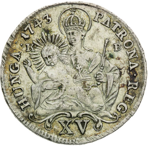 XV Grajciar 1743 - reverz