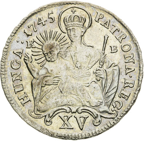 XV Grajciar 1745 - reverz