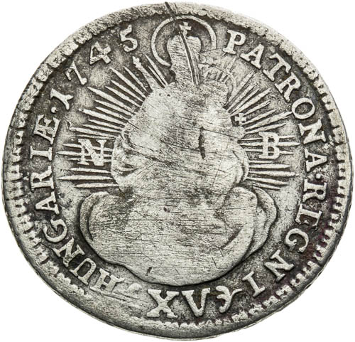 XV Grajciar 1745 - reverz