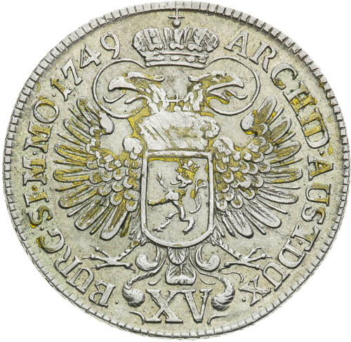 XV Grajciar 1749 - reverz