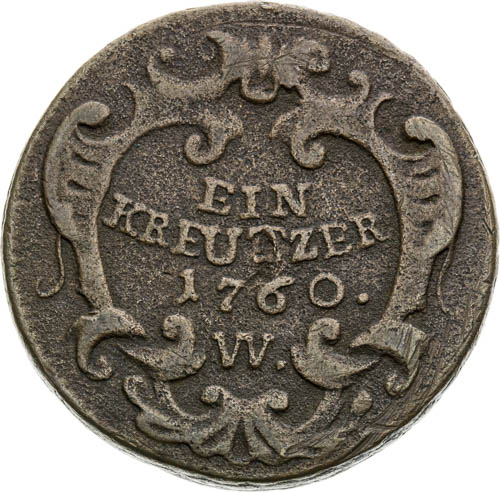 Krejcar 1760 - revers
