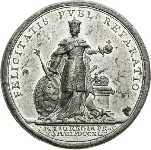 Medaile 1743 - revers