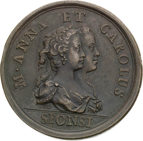 Medaile 1744 - avers