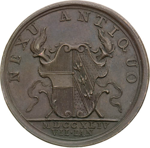 Medaile 1744 - revers