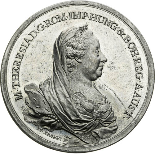 Stříbrná medaile 1767 - avers