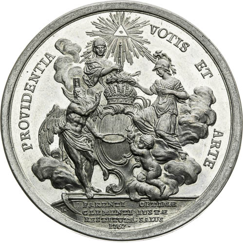 Stříbrná medaile 1767 - revers