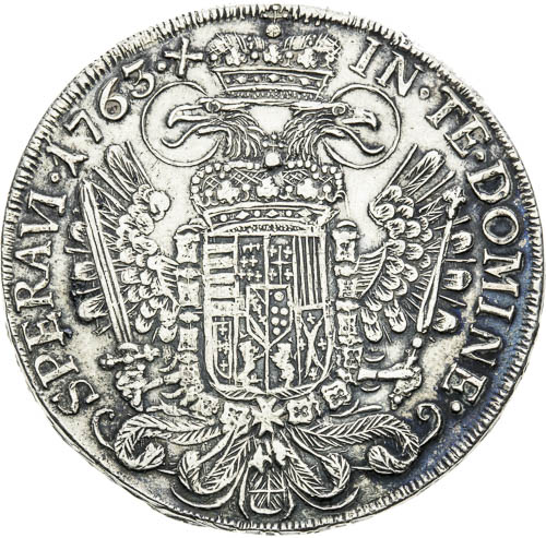 Tolar 1763 - revers