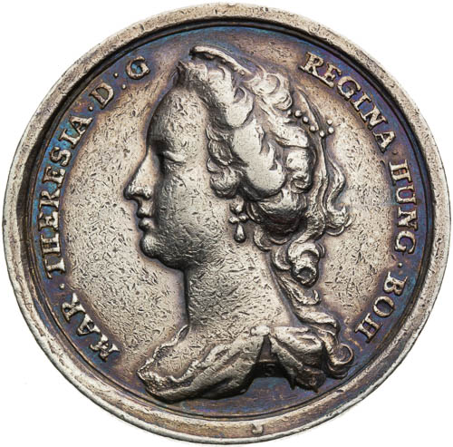 Stříbrná medaile 1745 - revers