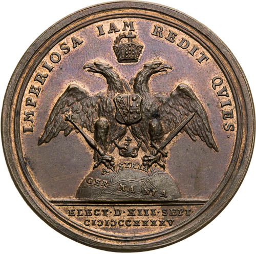 Medaile 1745 - revers