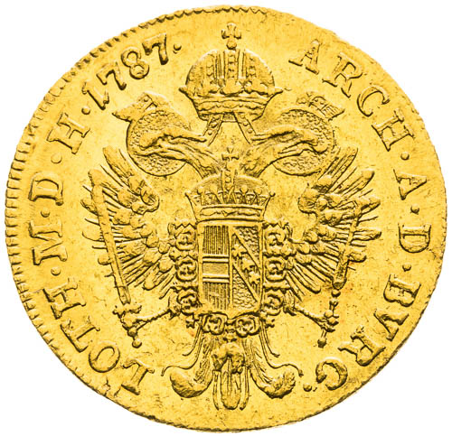 Dukát 1787 - revers
