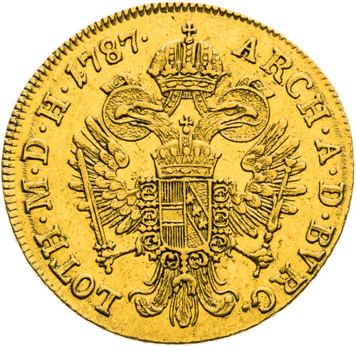 Dukát 1787 - revers