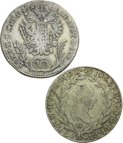 20 Krejcar (2 ks) - revers