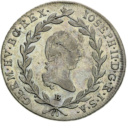 20 Krejcar 1786  - avers