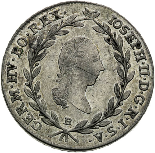 20 Krejcar 1787 - avers