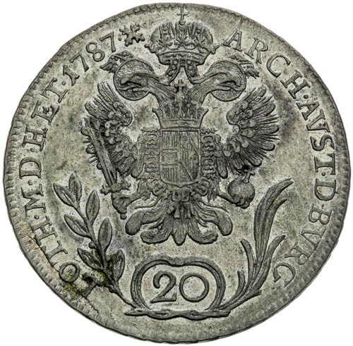 20 Krejcar 1787 - revers