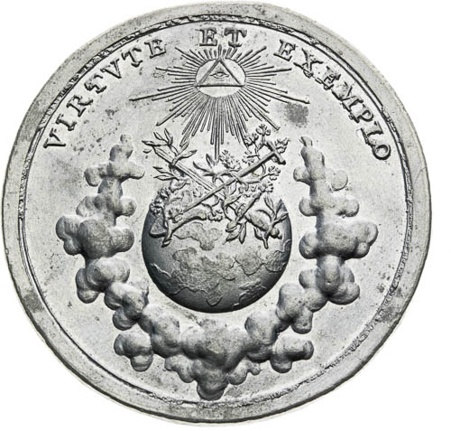 Stříbrná medaile 1764 - revers