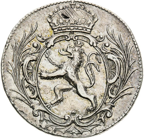 Stříbrný žeton 1764 - revers