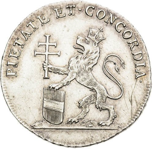 Strieborný žetón 1790 - reverz