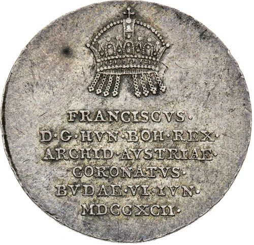 Stříbrný žeton 1792 - avers