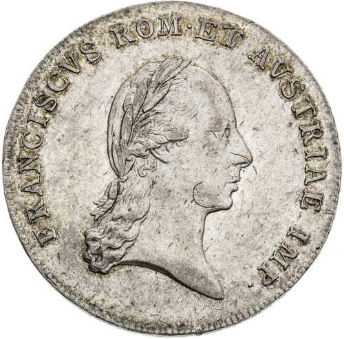 Stříbrný žeton 1804 - avers