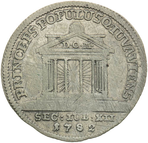 20 Krejcar 1782 - revers