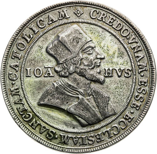 Stříbrná Medaile – Husův tolar - avers