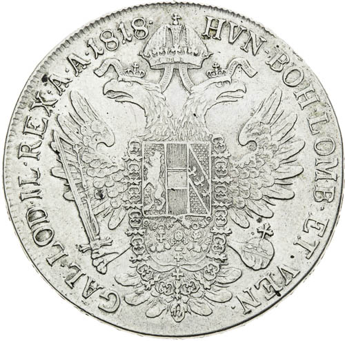 Tolar 1818 - revers