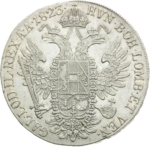 Tolar 1823 - revers