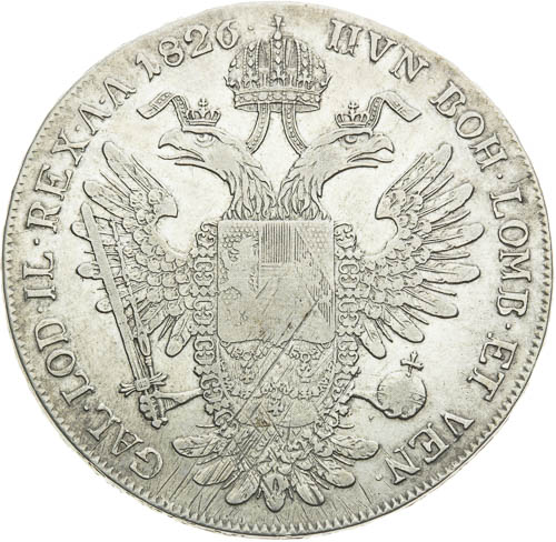 Tolar 1826 - revers
