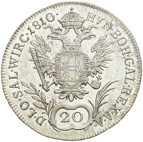 20 Krejcar 1810 - revers