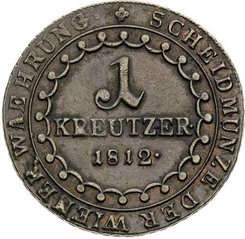 1 Krejcar 1812 - revers