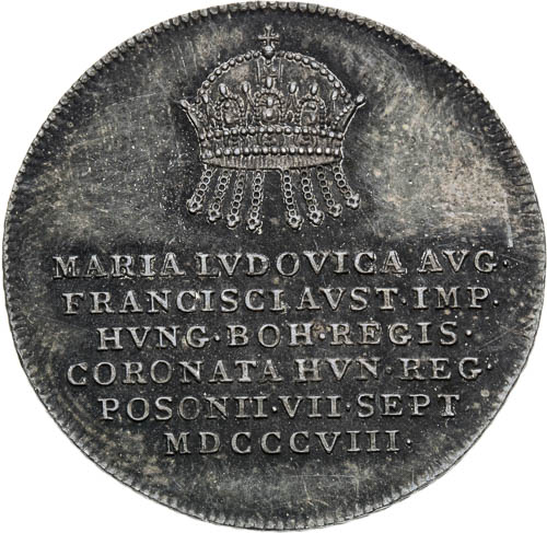 Stříbrný žeton 1808 - avers
