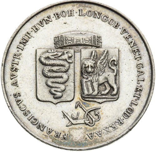 Stříbrný žeton 1815 - avers