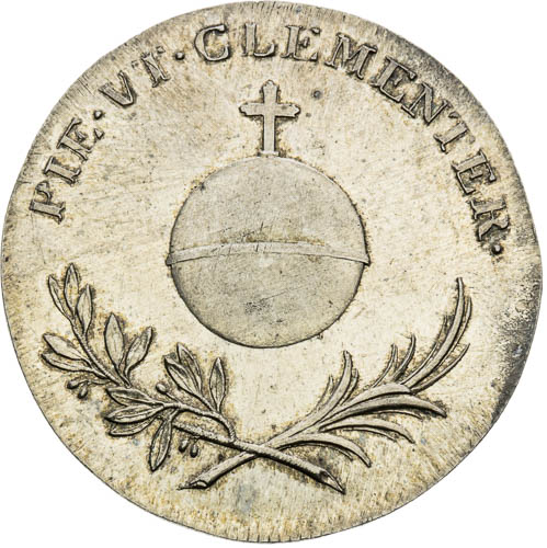 Stříbrný žeton 1825 - revers