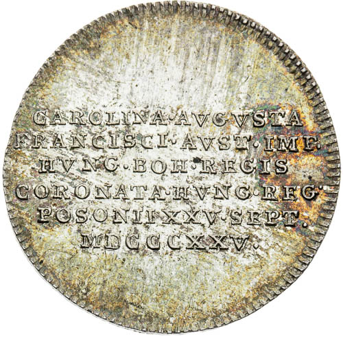 Stříbrný žeton 1825 - avers