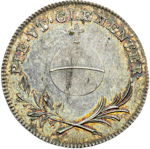 Stříbrný žeton 1825 - revers