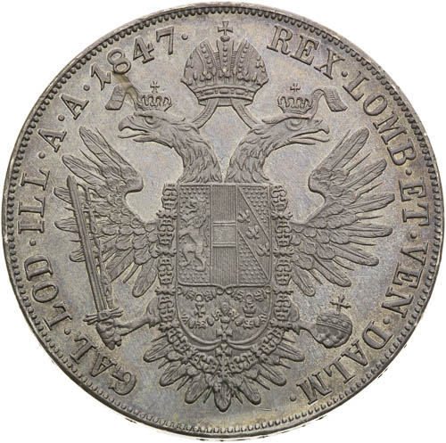 Tolar 1847 - revers