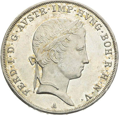 1/2 Tolar 1845 - avers